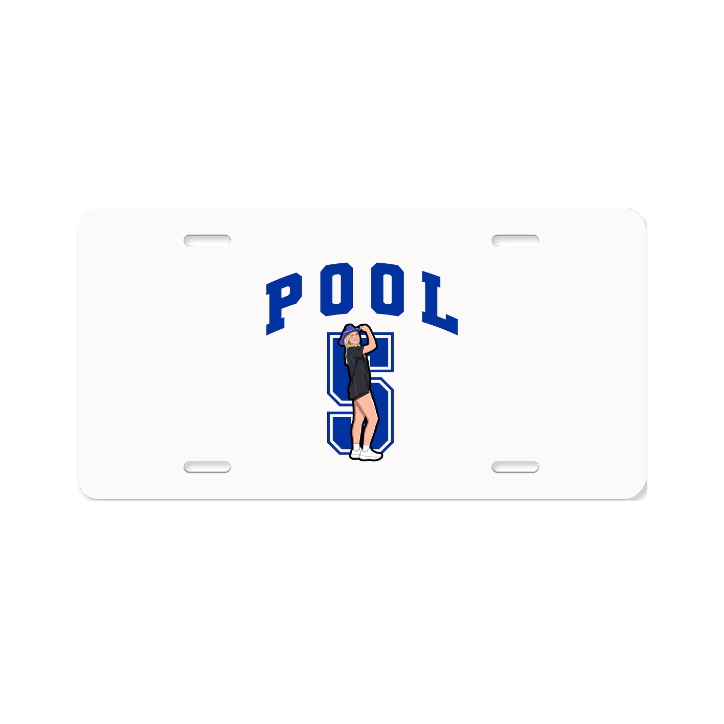 License Plate — Number in Classic