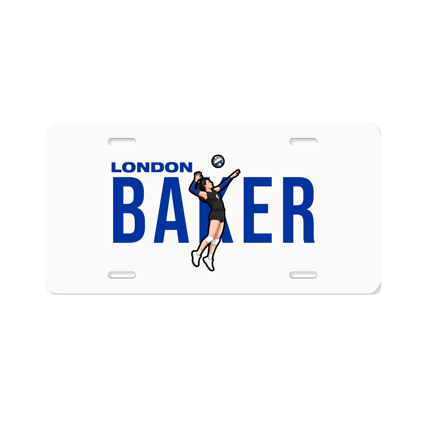 License Plate — Player Name in Classic