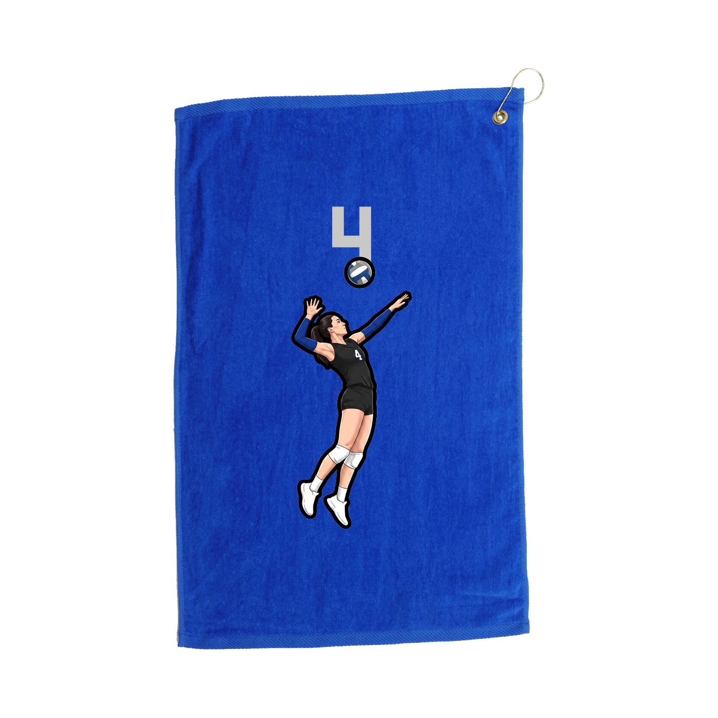 Golf Towel — Number Top in Royal