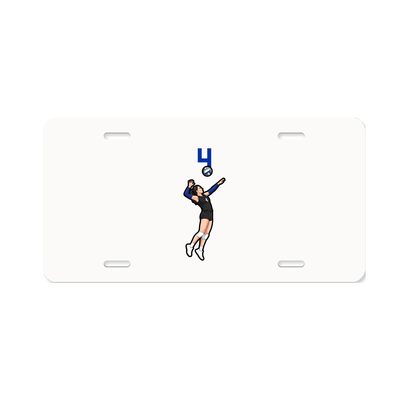 License Plate — Number Top in Classic