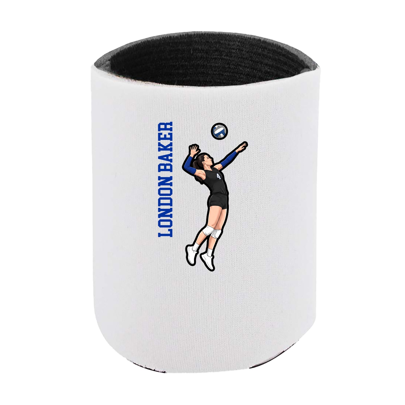 Can Holder — Name Vertical in White