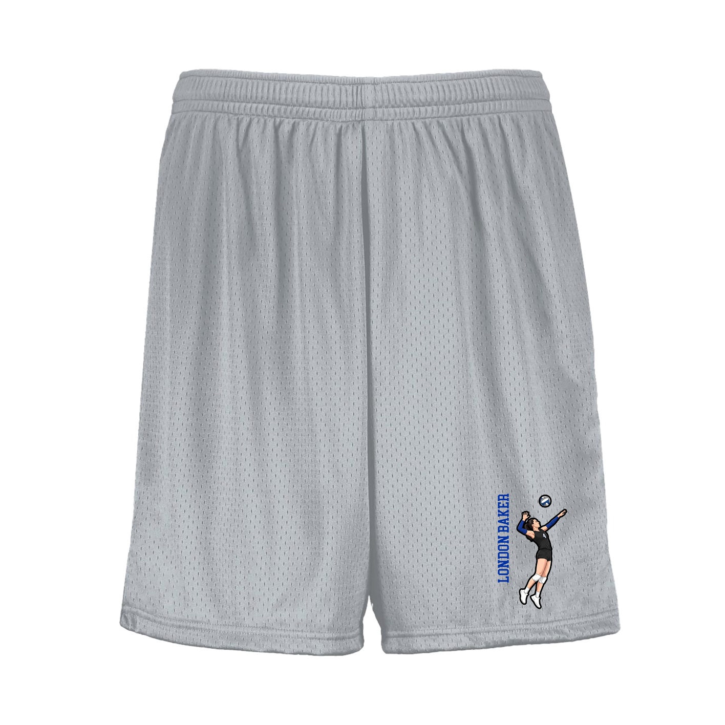 Shorts — Name Vertical in Silver