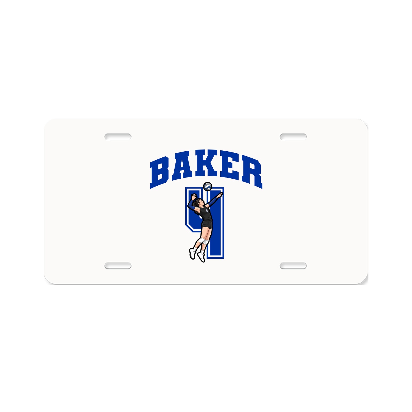 License Plate — Number in Classic
