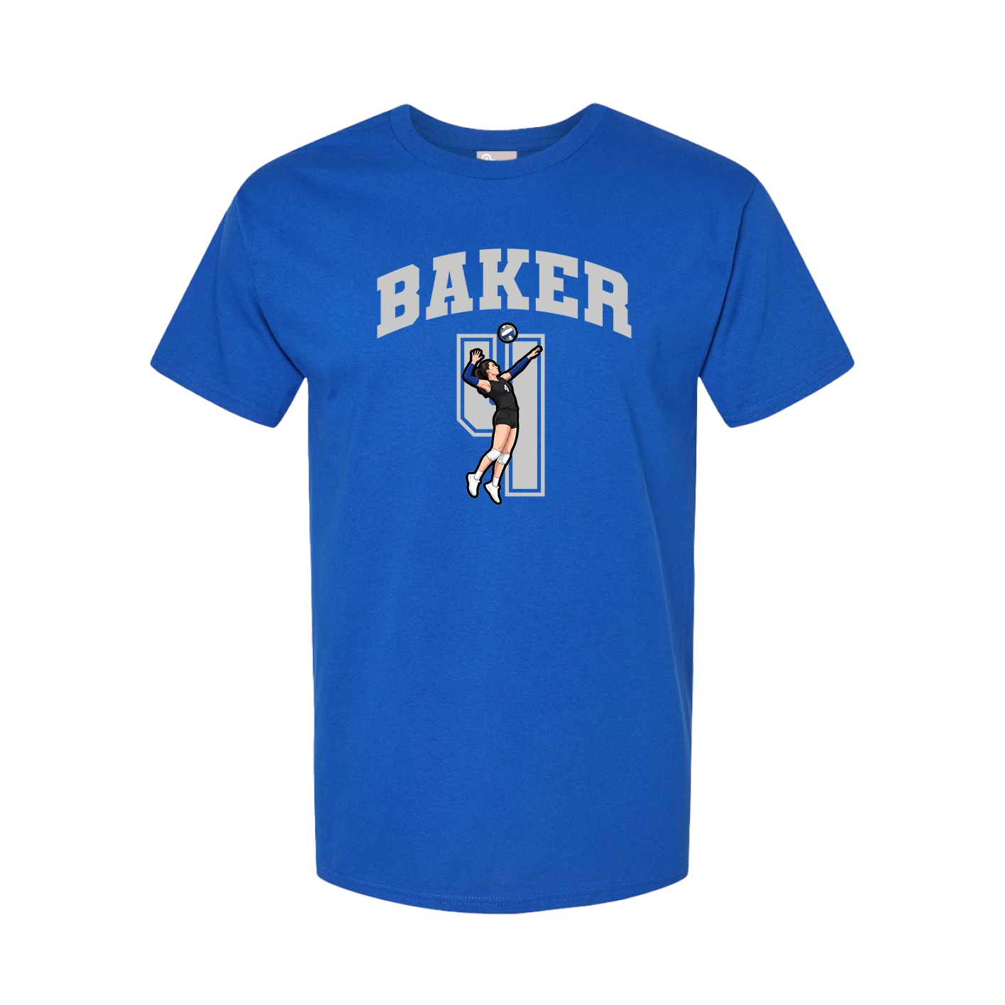 Youth Tee — Number in Royal