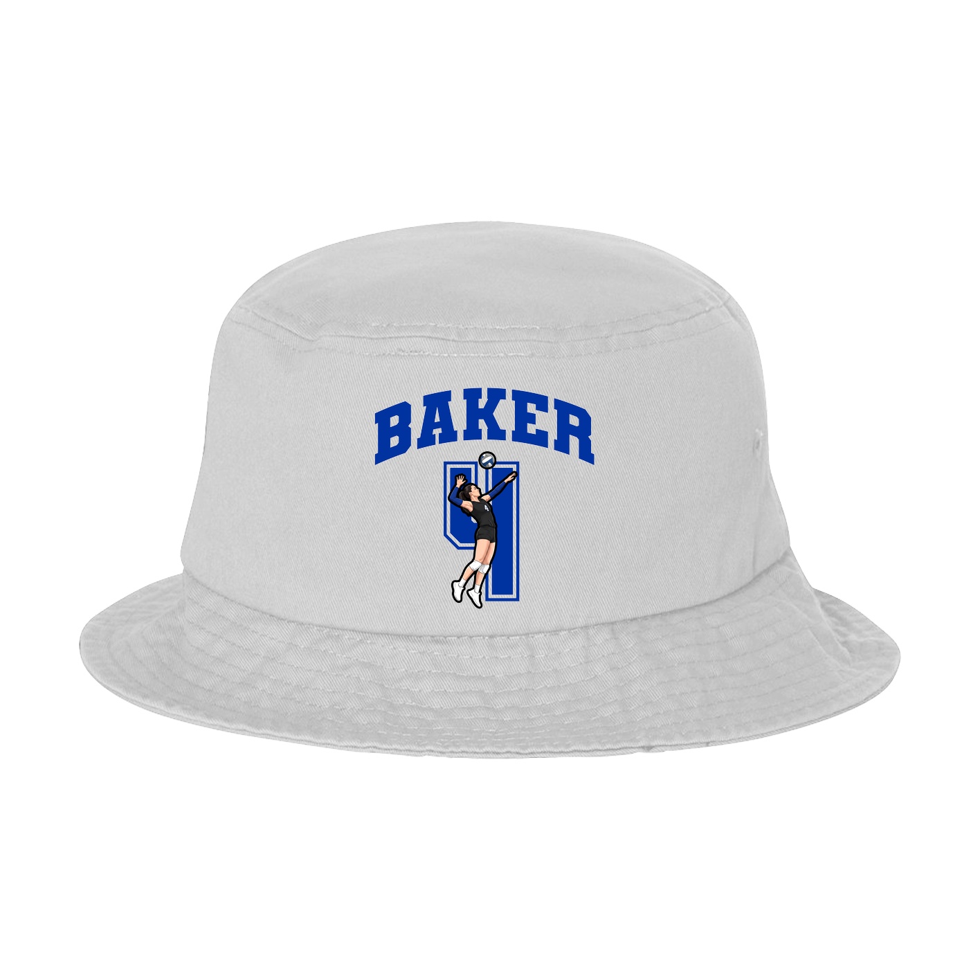 Bucket Cap — Number in White