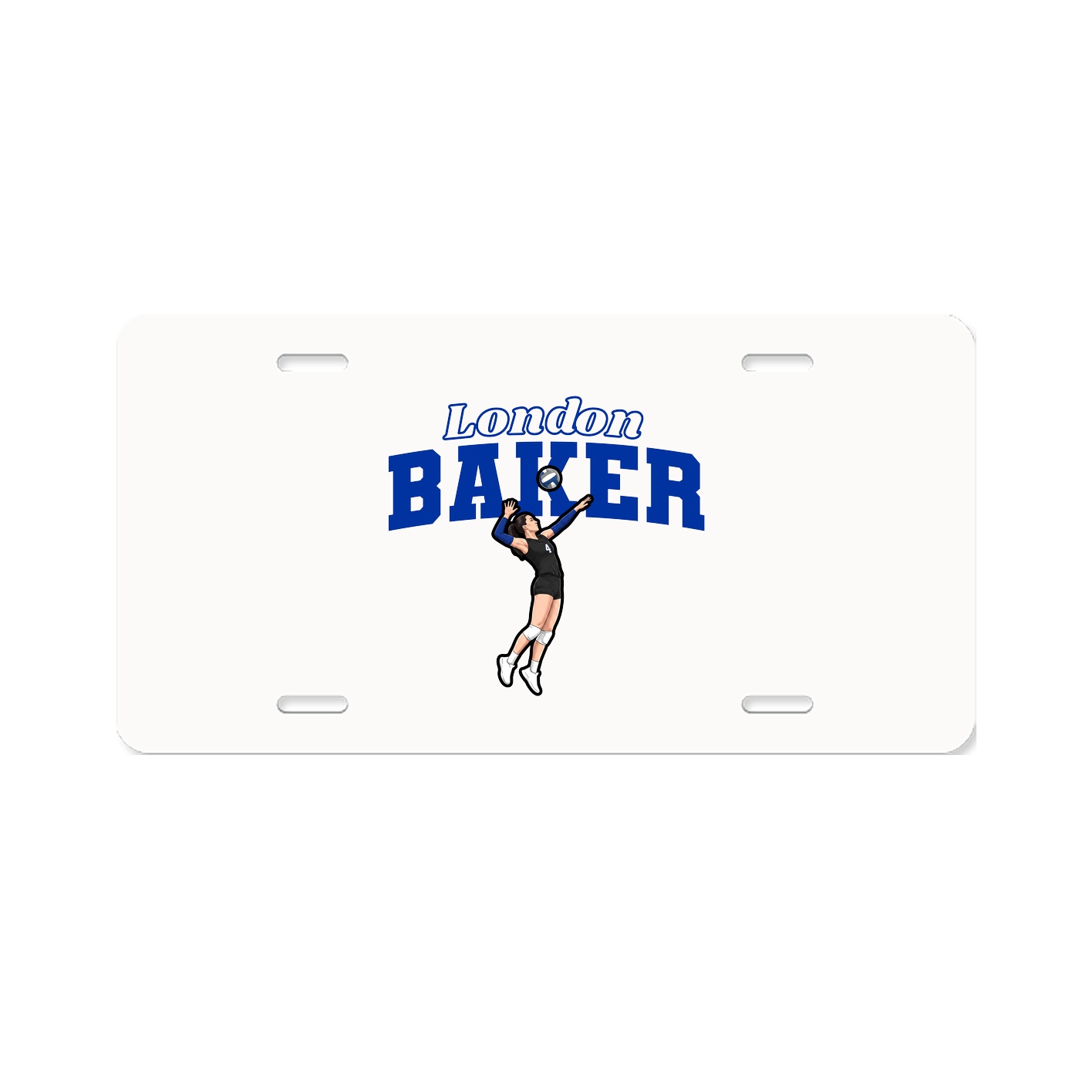 License Plate — Name Arch in Classic