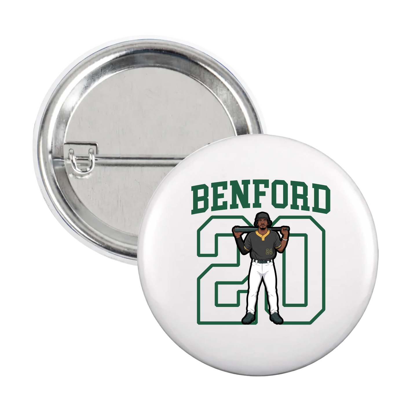 Game Day Button — Shirsey in White