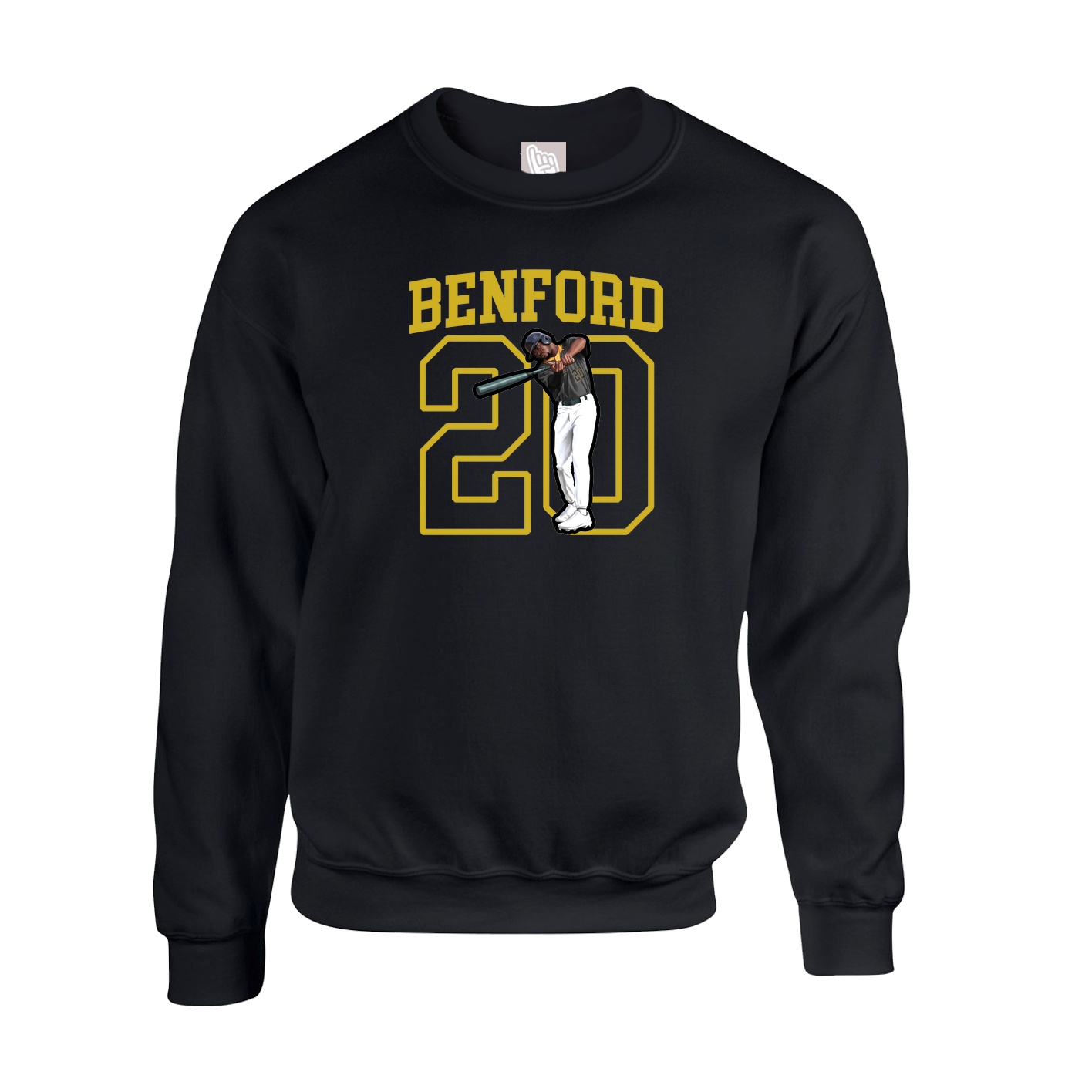 Fleece Crew — Shirsey in Black