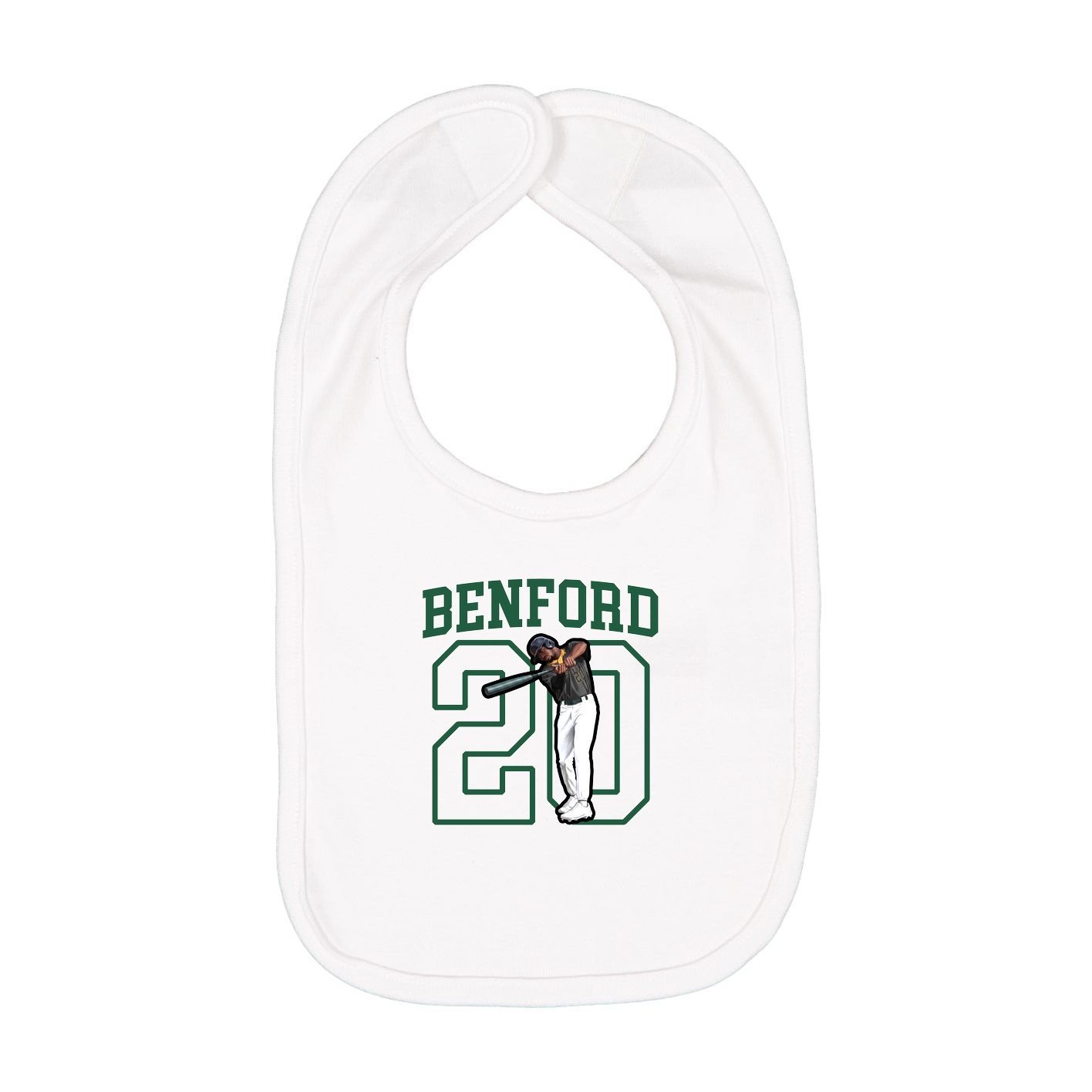 Infant Bib — Shirsey in White