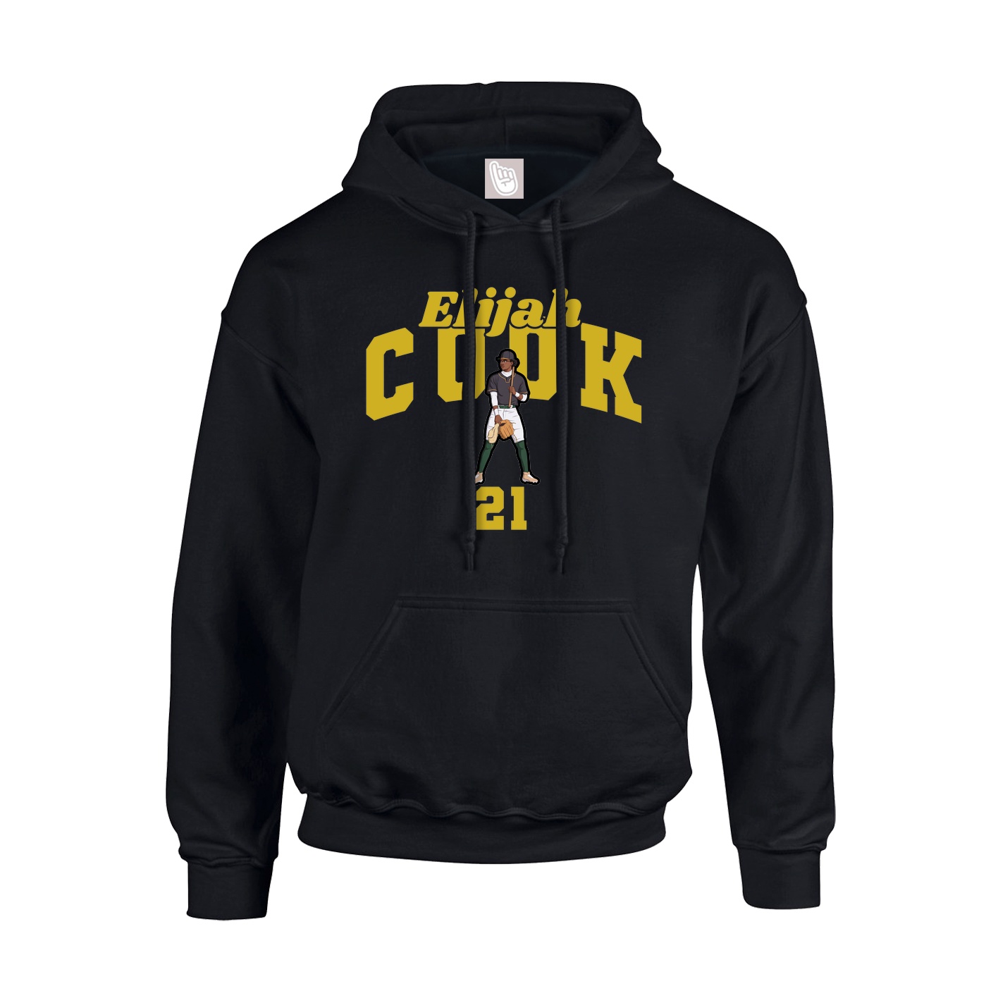 Youth Hoodie — Signature Arch in Black