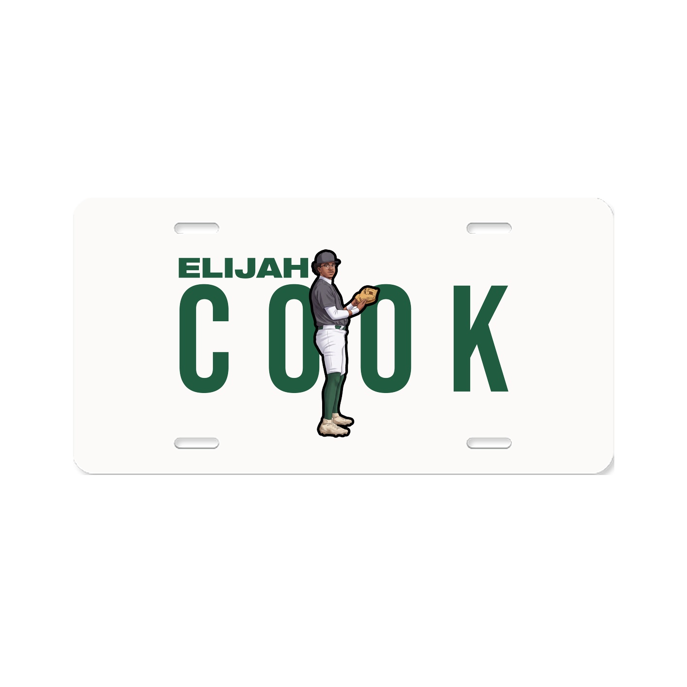 License Plate — Player Name in Classic