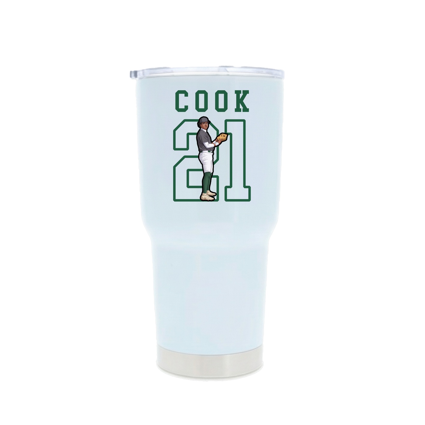 30oz Stainless Steel Tumbler — Shirsey in White