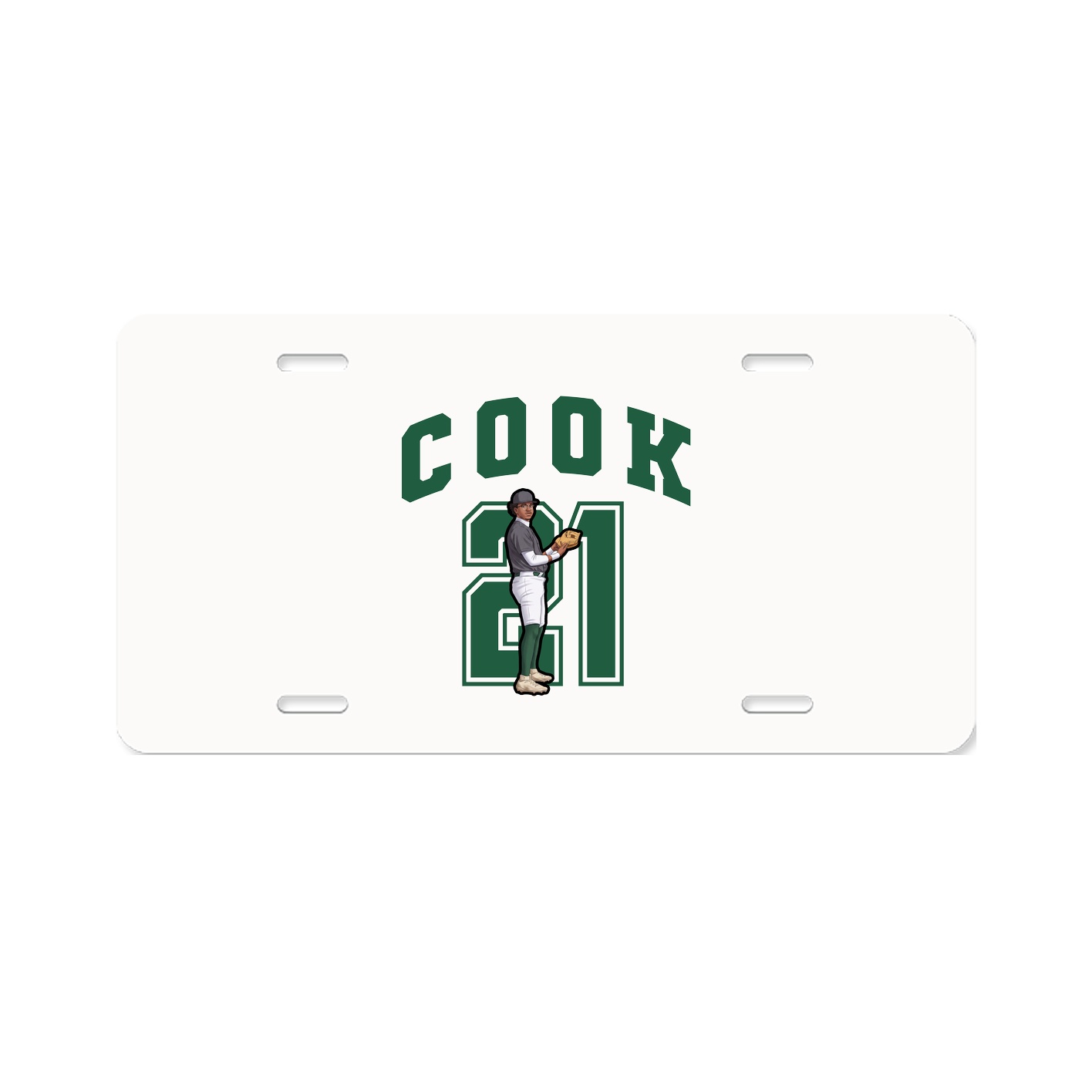 License Plate — Number in Classic