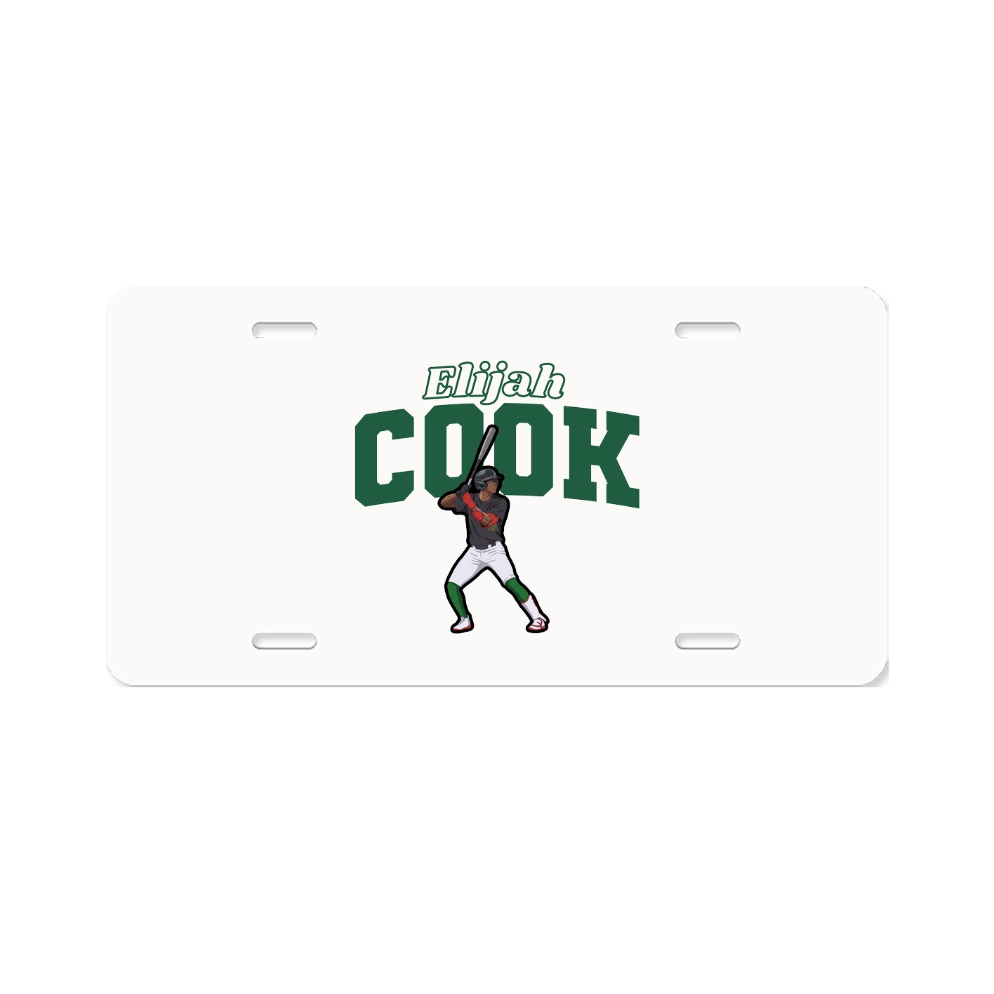 License Plate — Name Arch in Classic