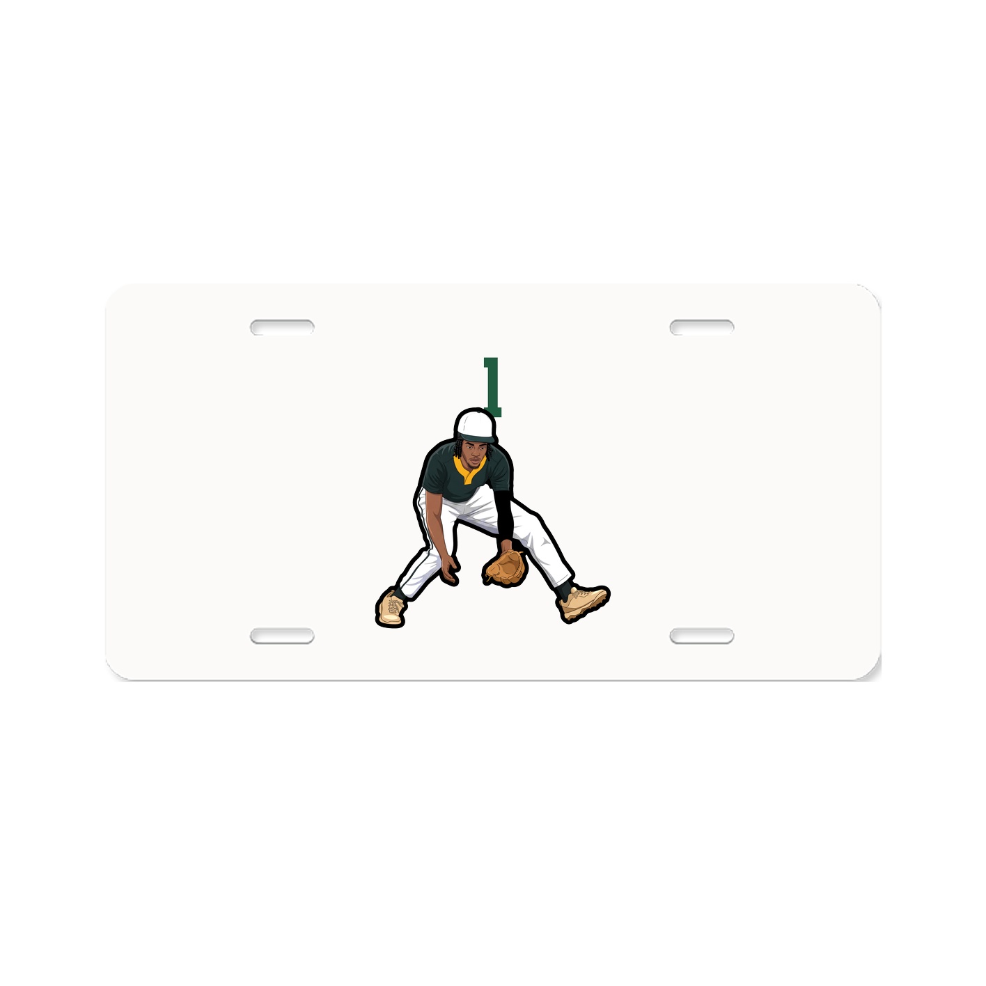 License Plate — Number Top in Classic