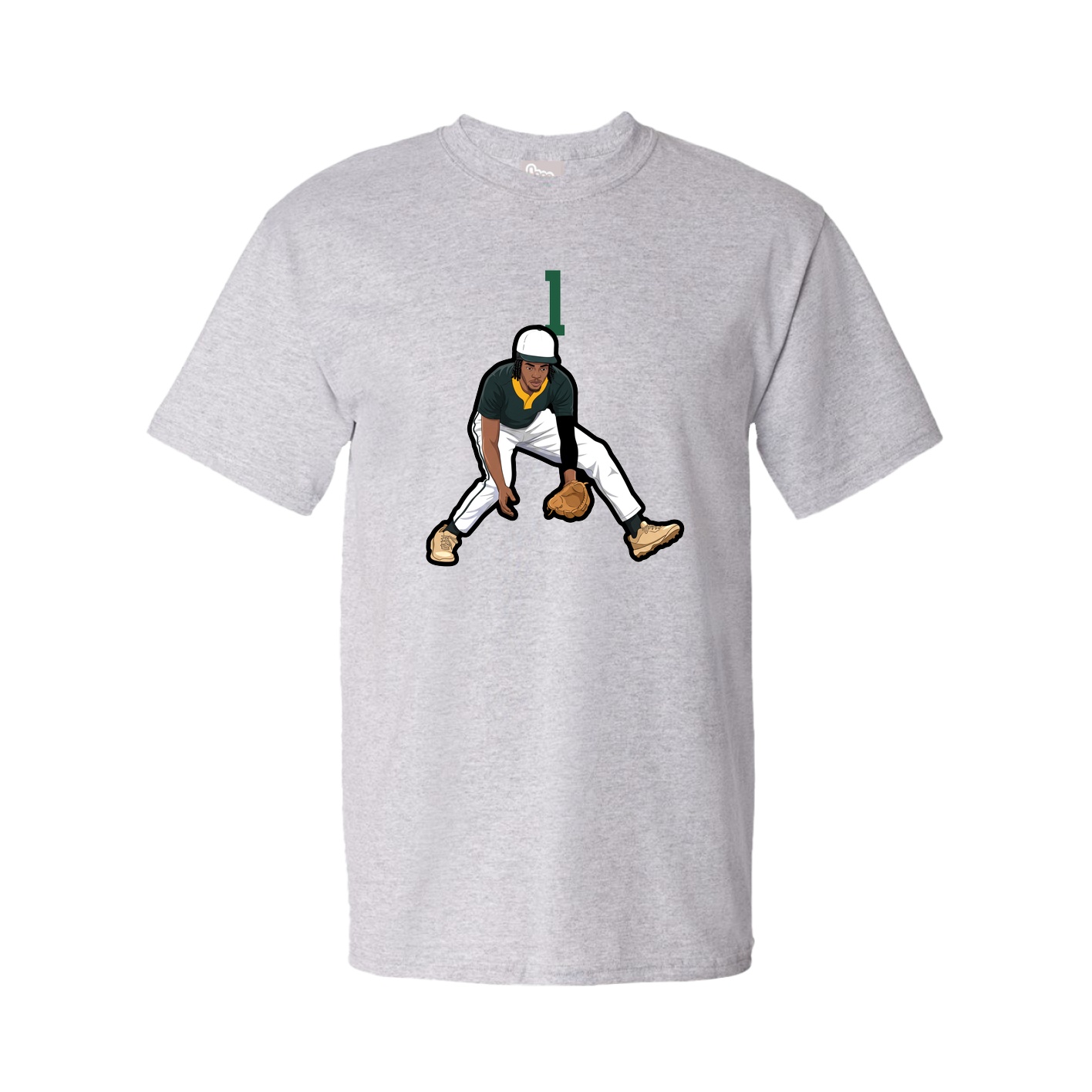 Tee — Number Top in Grey