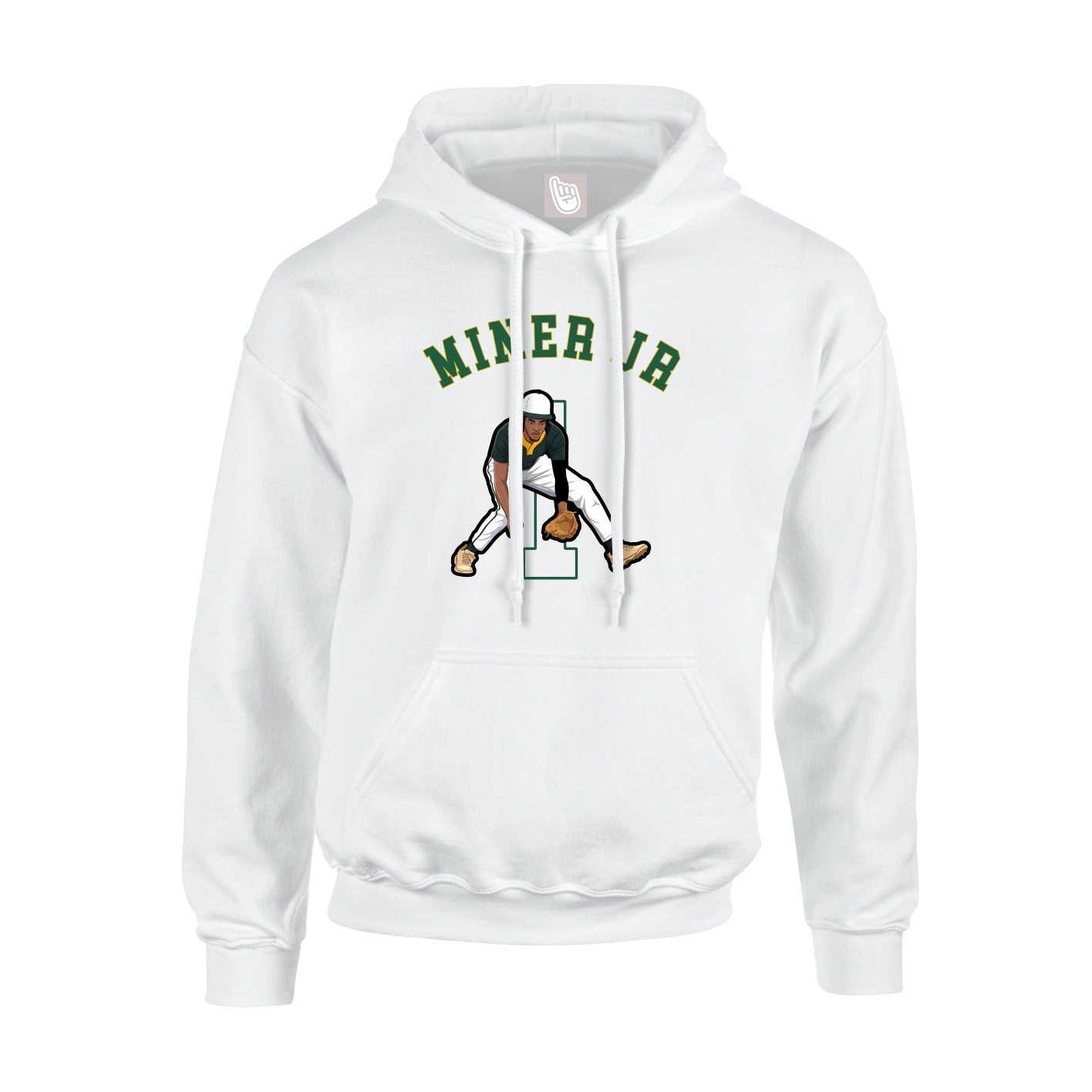 Youth Hoodie — Shirsey Arch in White