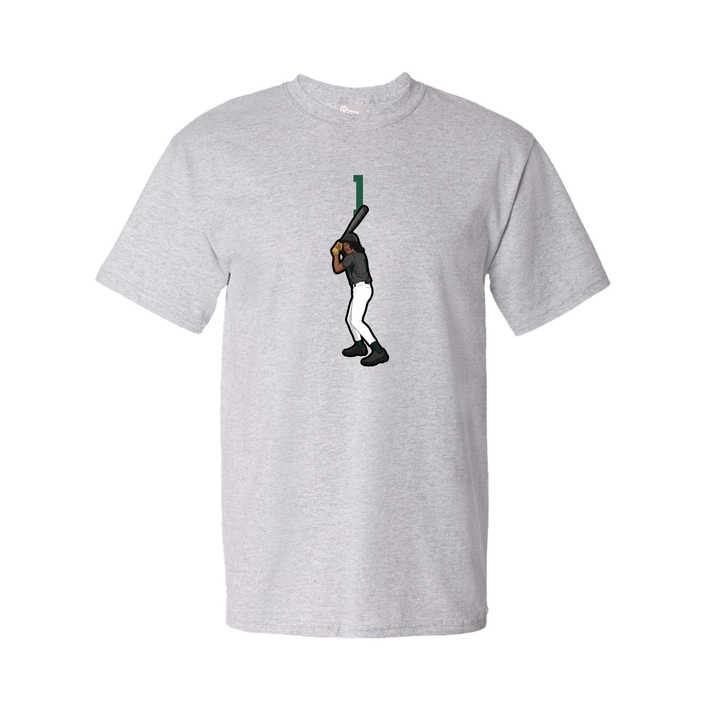 Youth Tee — Number Top in Grey