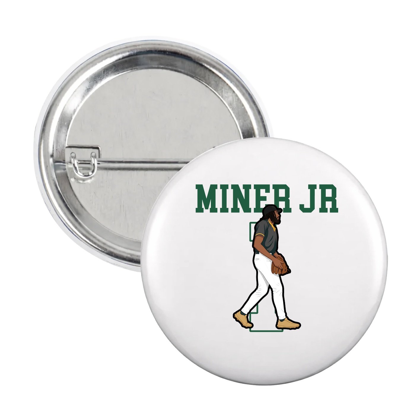 Game Day Button — Shirsey in White