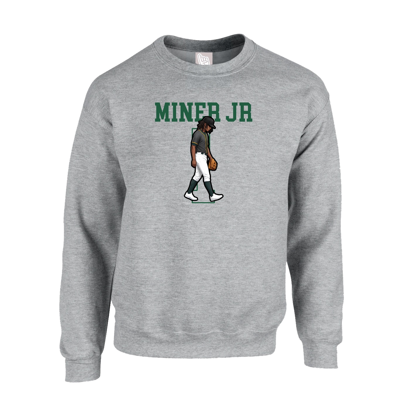 Fleece Crew — Shirsey in Grey