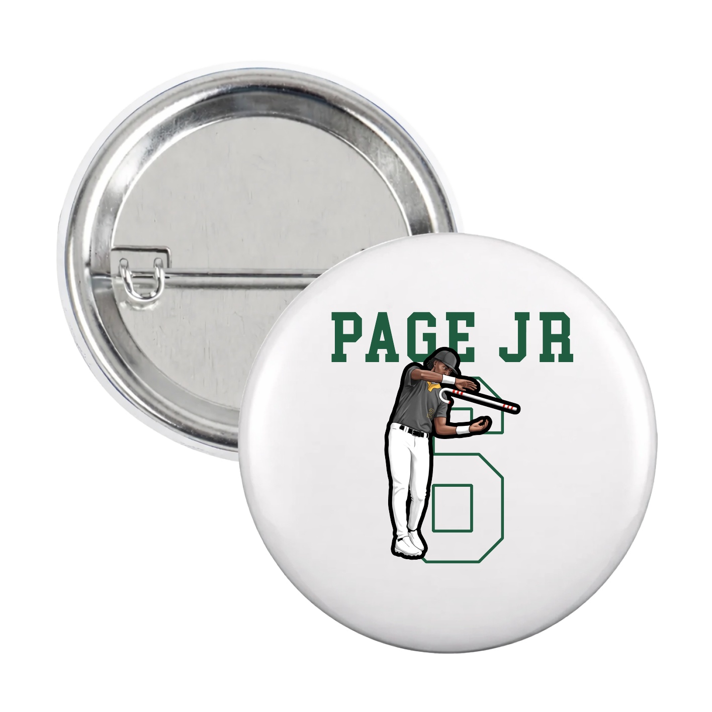 Game Day Button — Shirsey in White