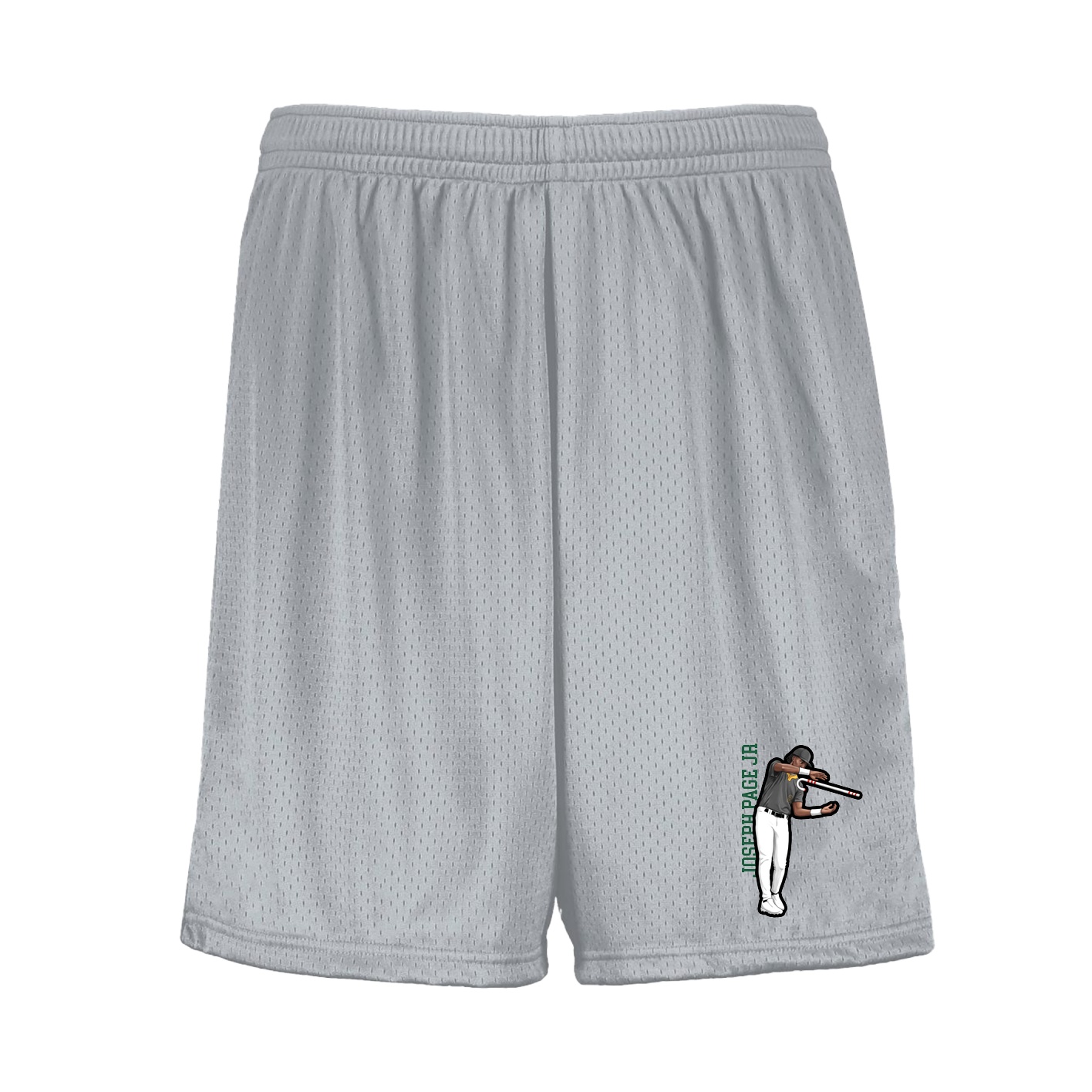 Shorts — Name Vertical in Silver