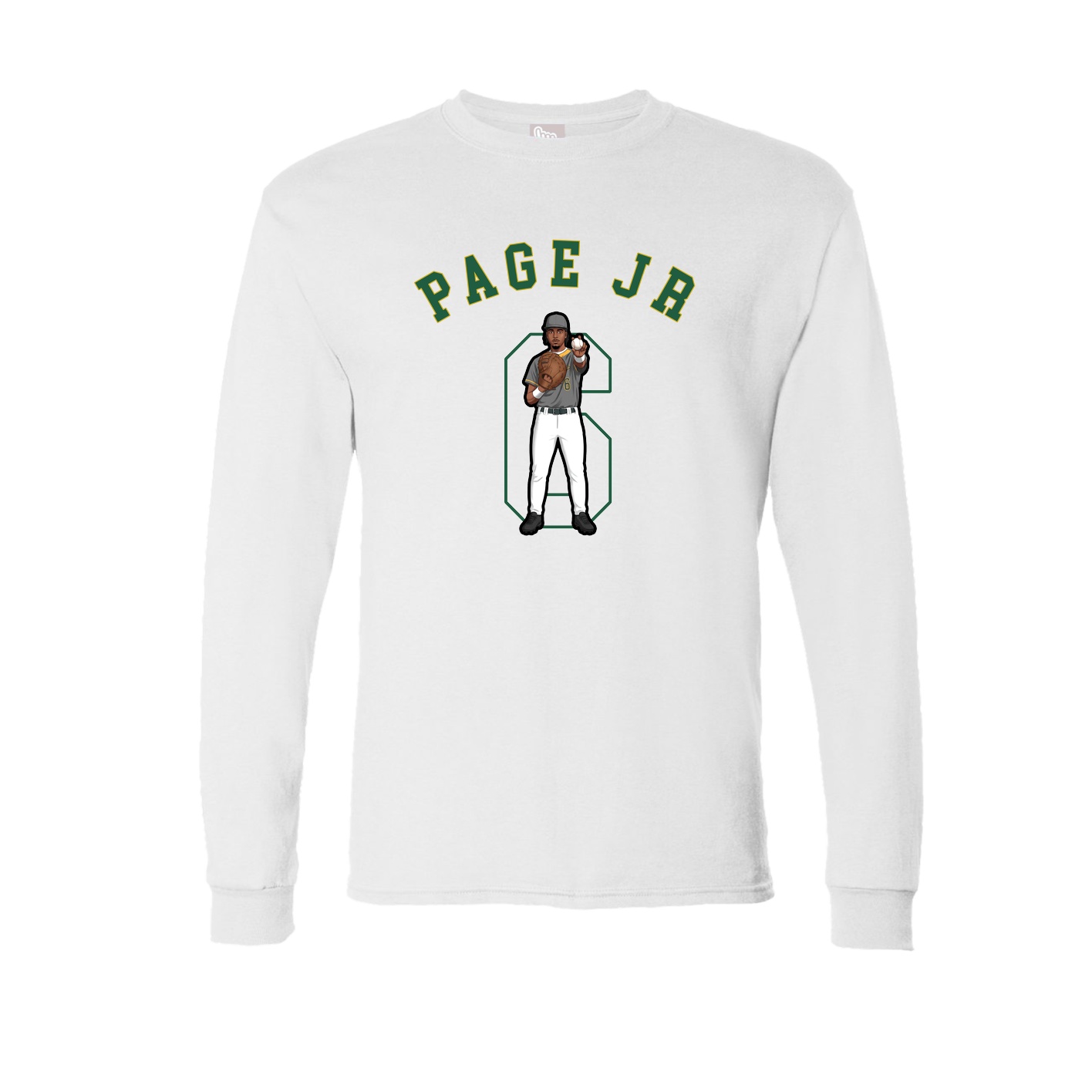 Long Sleeve Tee — Shirsey Arch in White