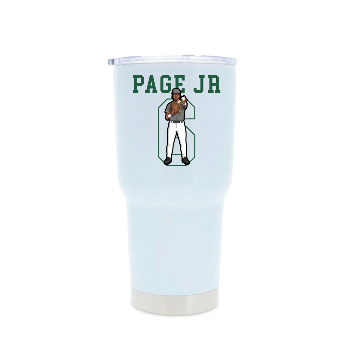 30oz Stainless Steel Tumbler — Shirsey in White