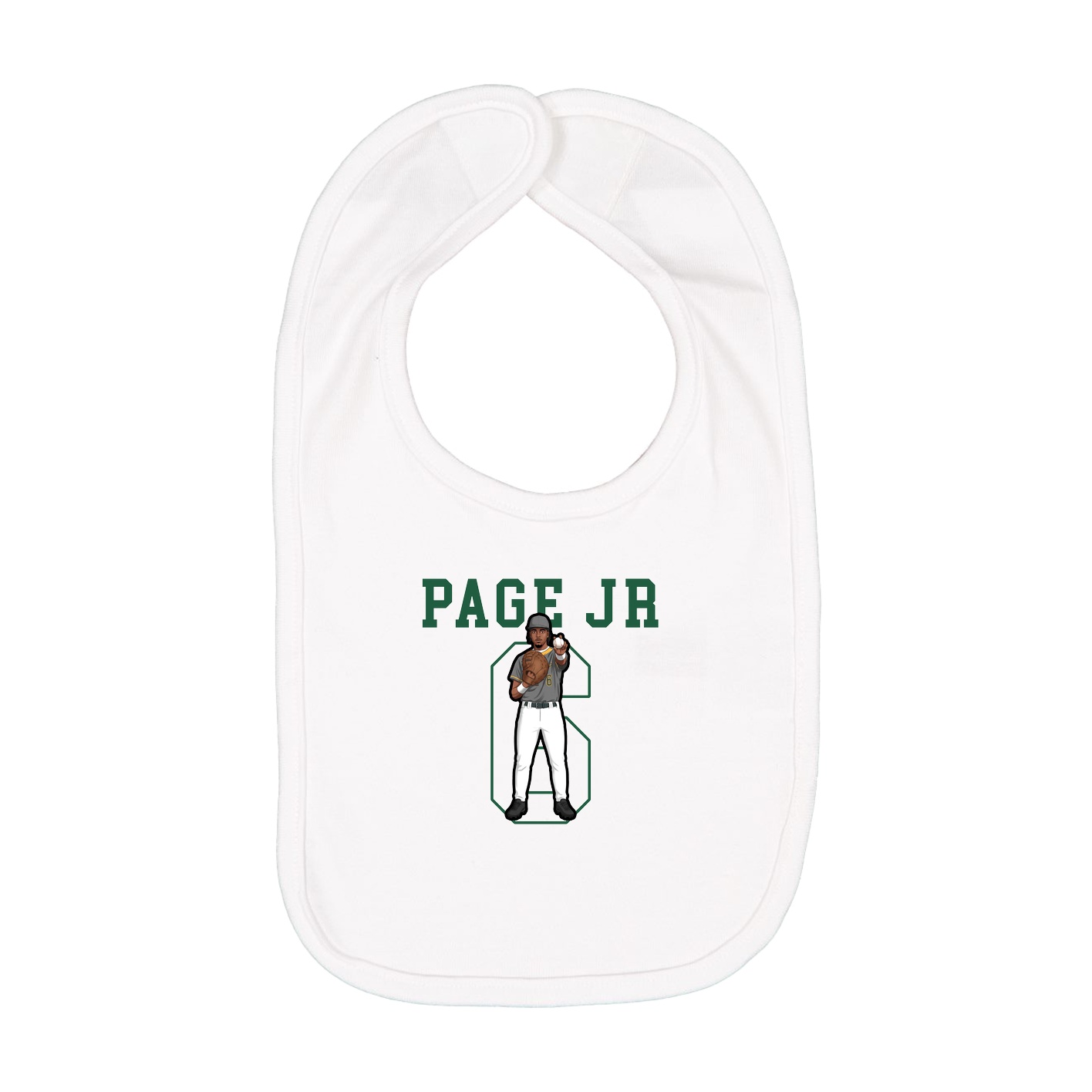 Infant Bib — Shirsey in White