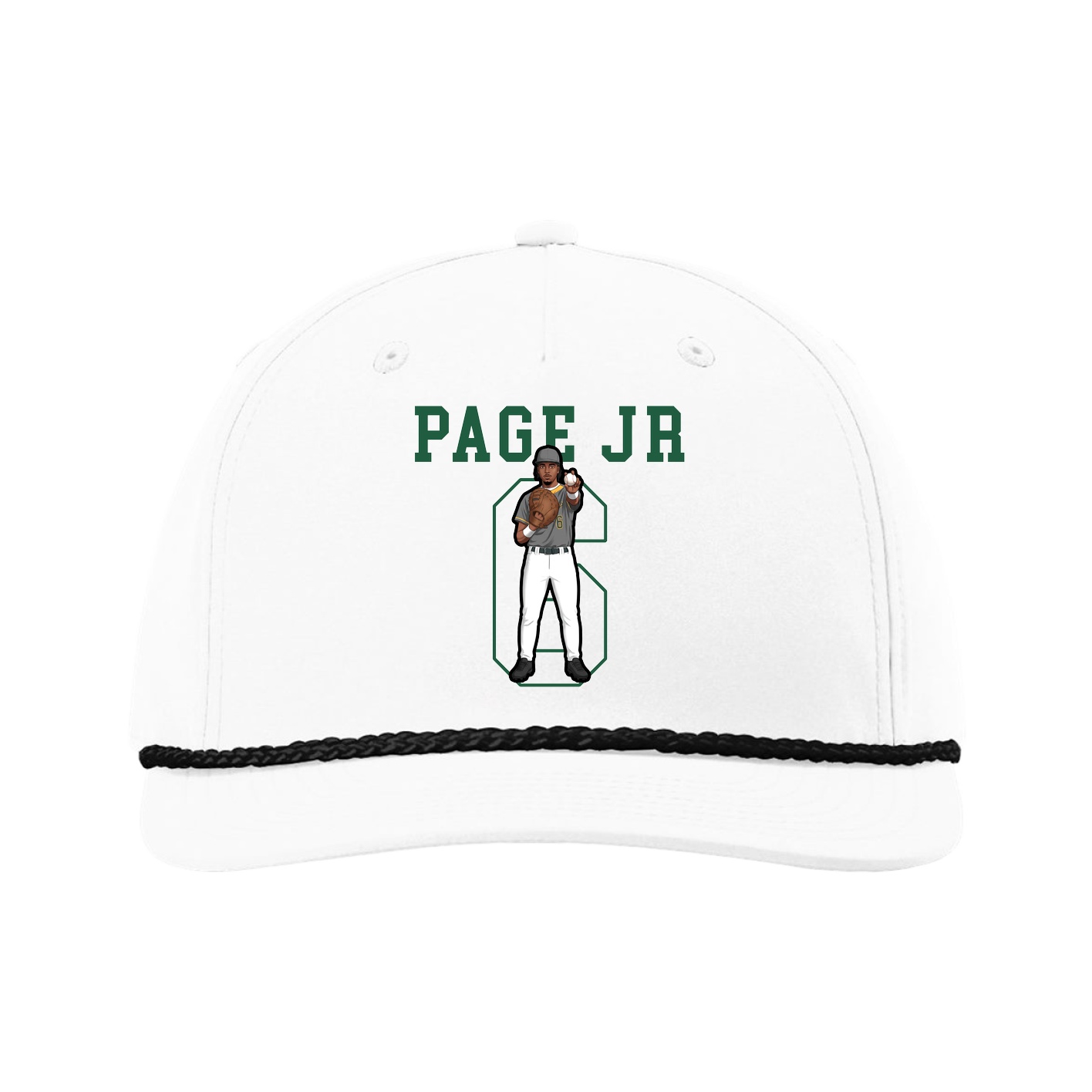 Five-Panel Classic Rope Cap — Shirsey in White