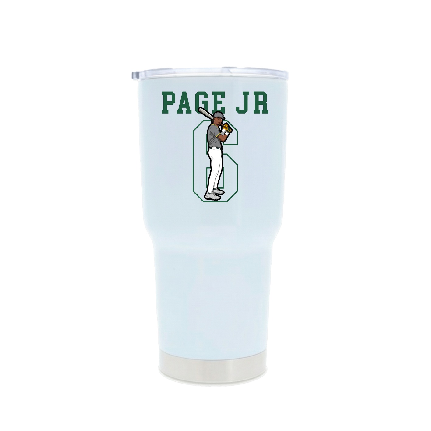 30oz Stainless Steel Tumbler — Shirsey in White