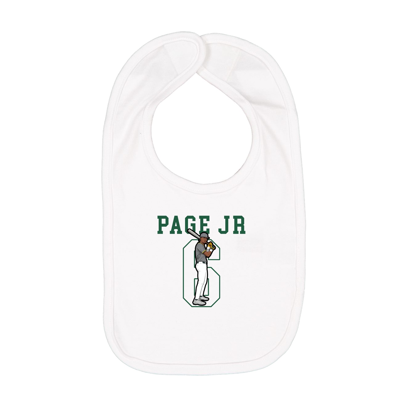 Infant Bib — Shirsey in White