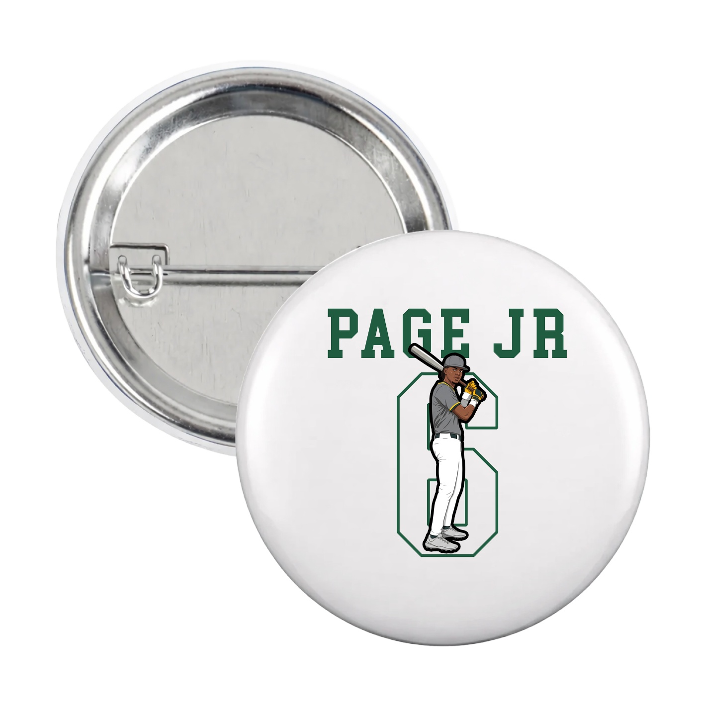 Game Day Button — Shirsey in White
