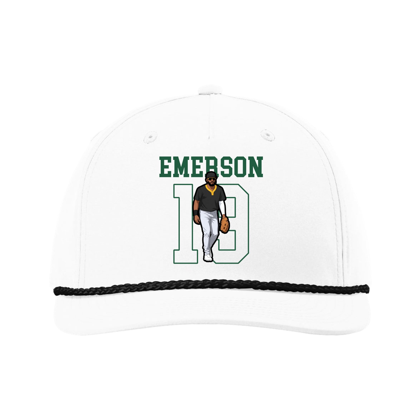 Five-Panel Classic Rope Cap — Shirsey in White