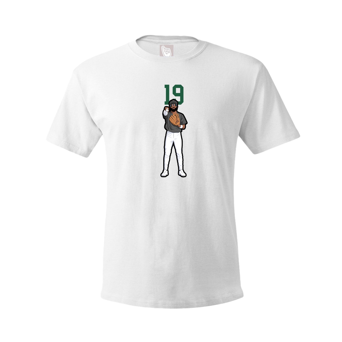 Tee — Number Top in White