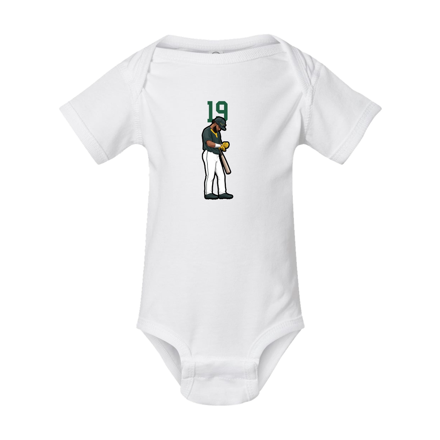 Baby Onesie — Number Top in White