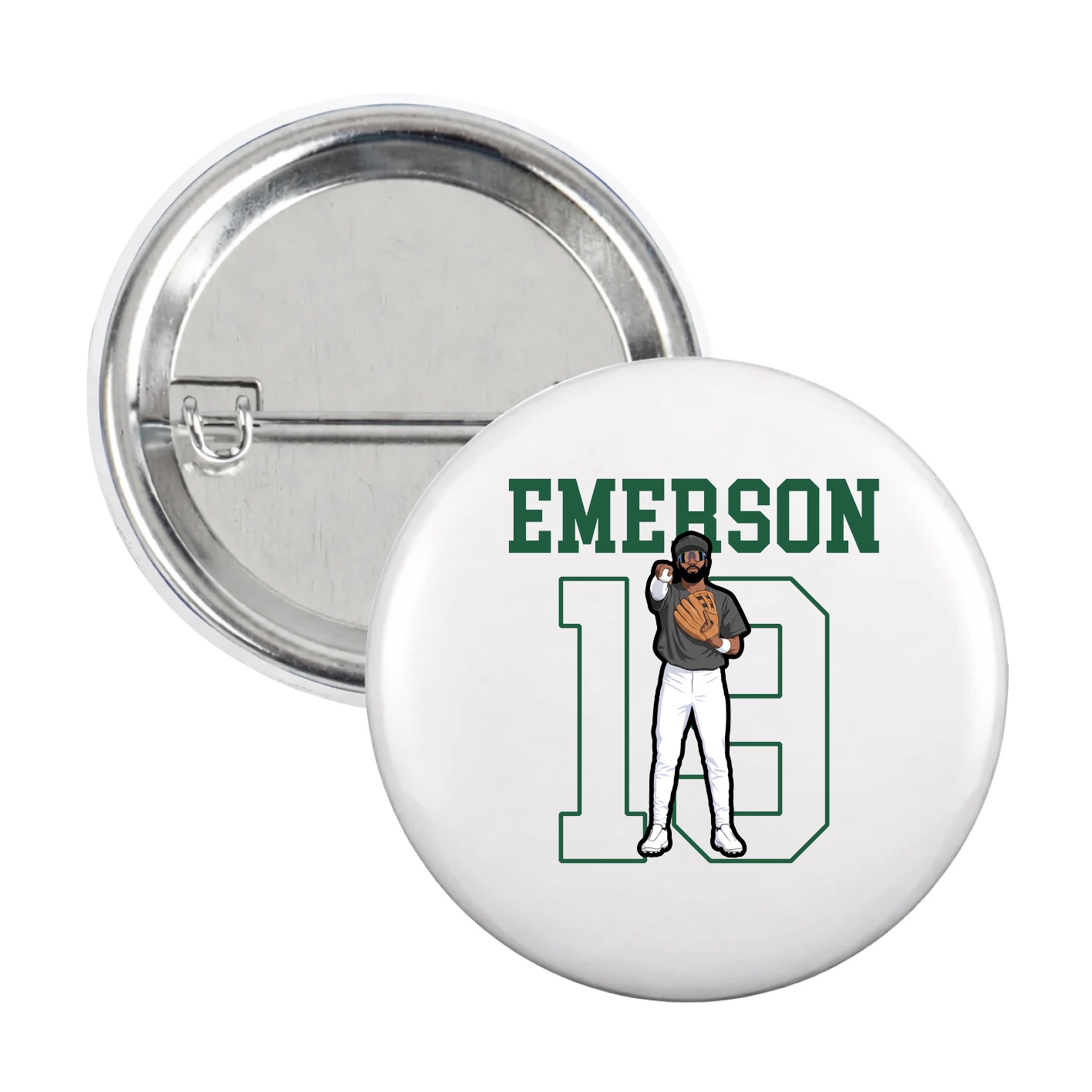 Game Day Button — Shirsey in White
