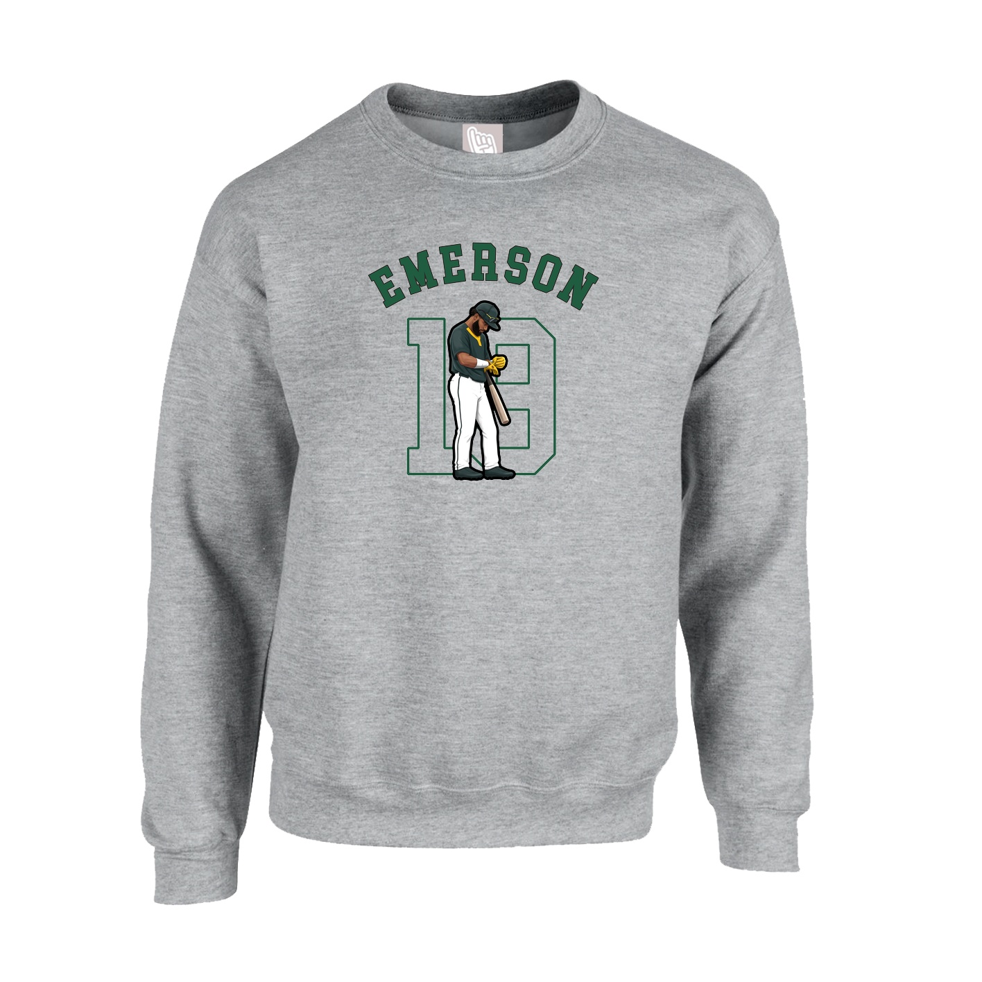 Fleece Crew — Shirsey Arch in Grey