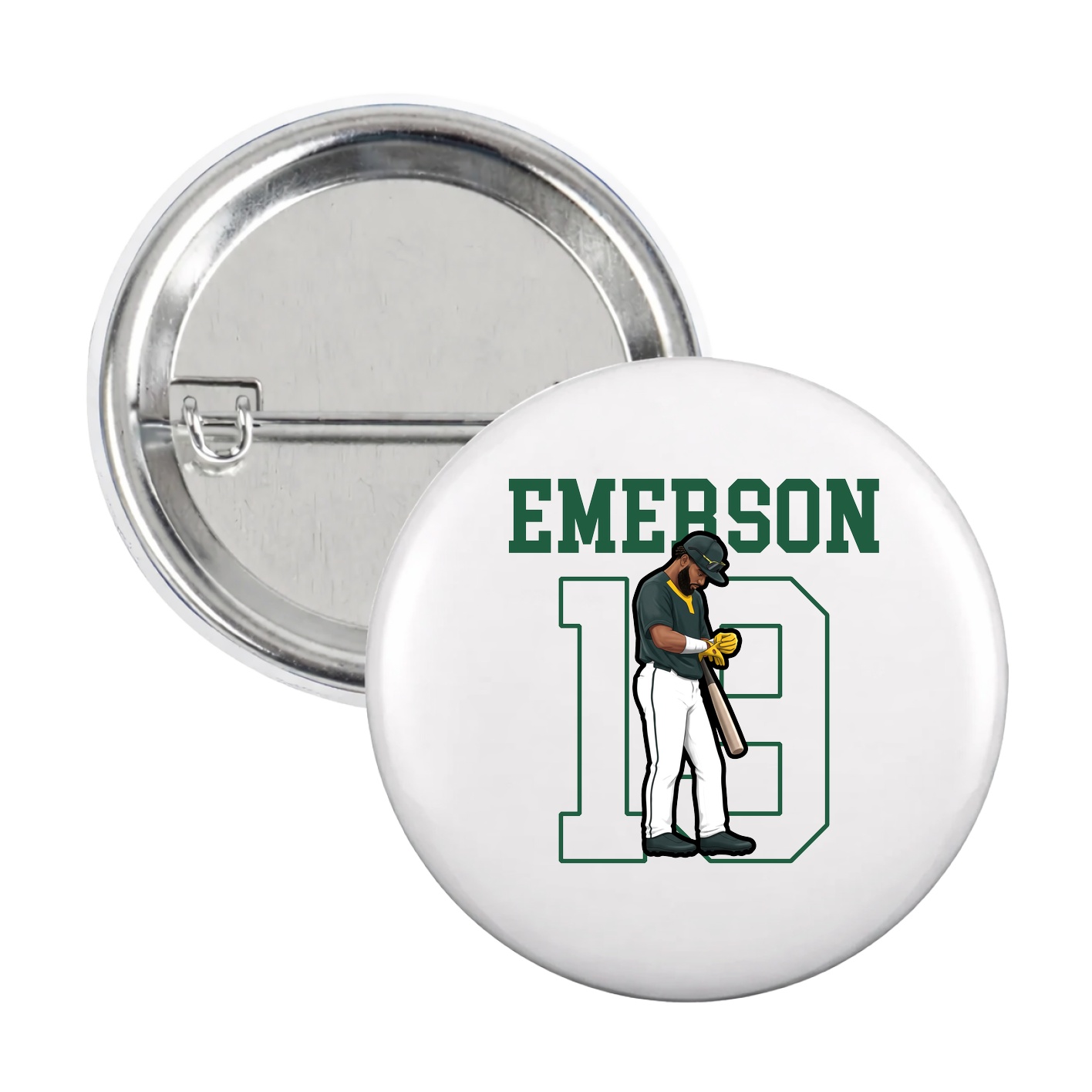 Game Day Button — Shirsey in White