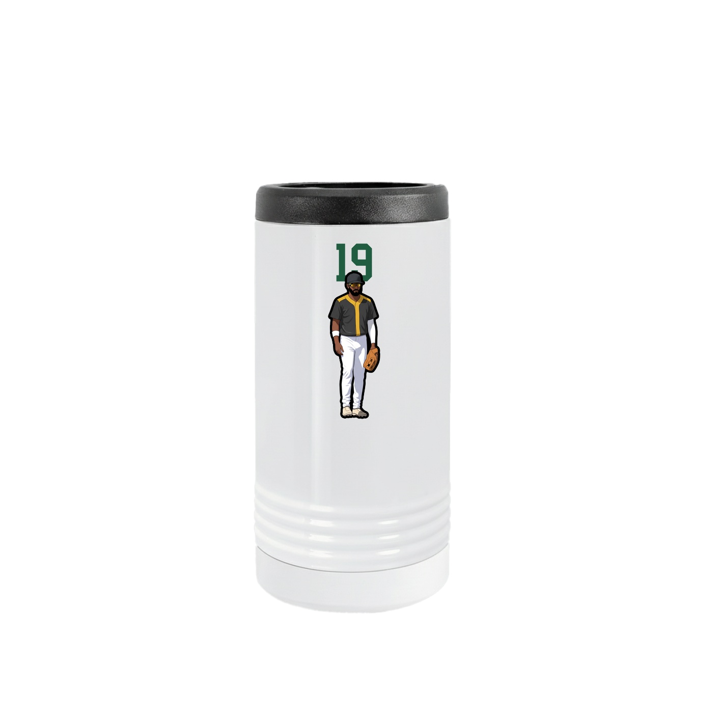 Slim Beverage Holder — Number Top in White