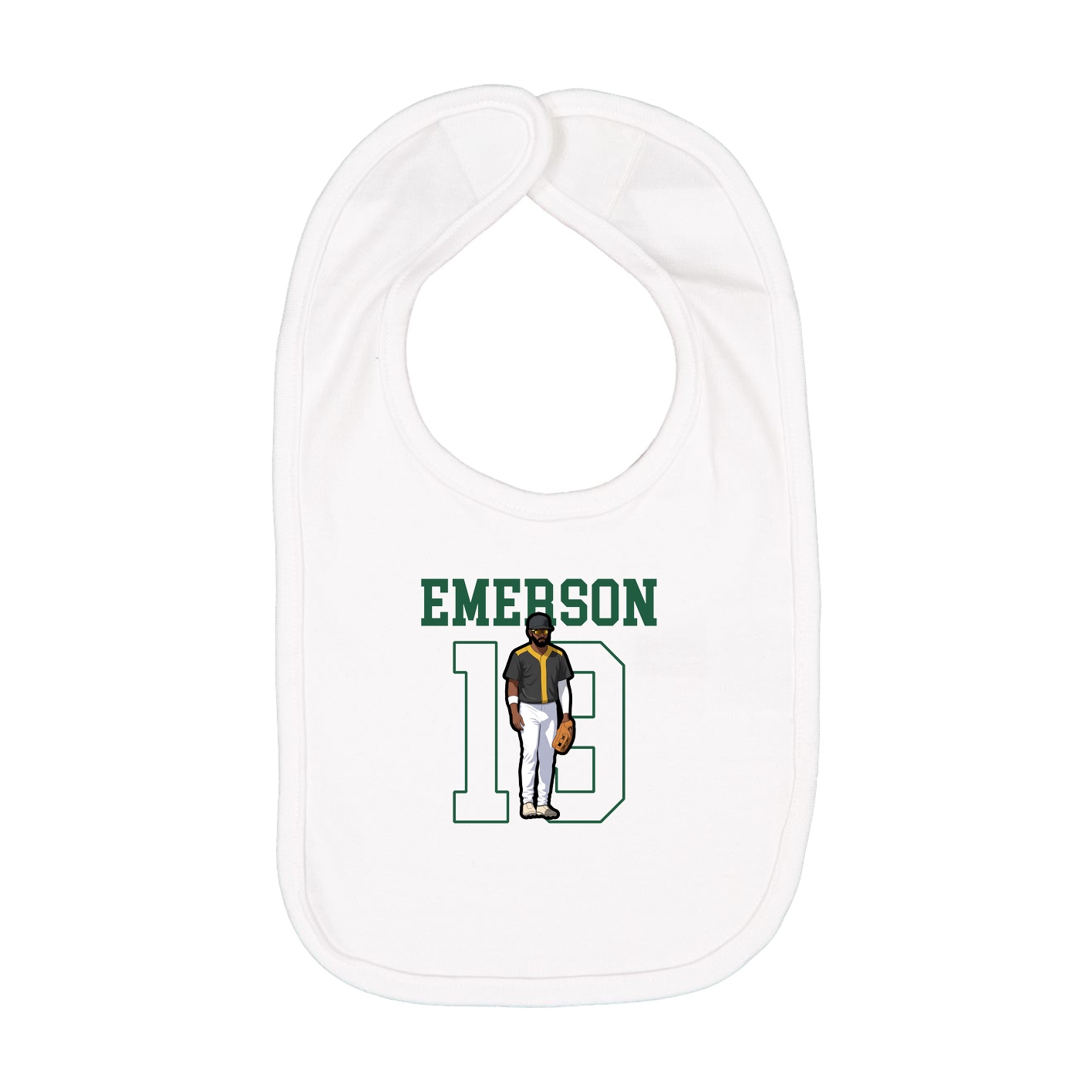 Infant Bib — Shirsey in White