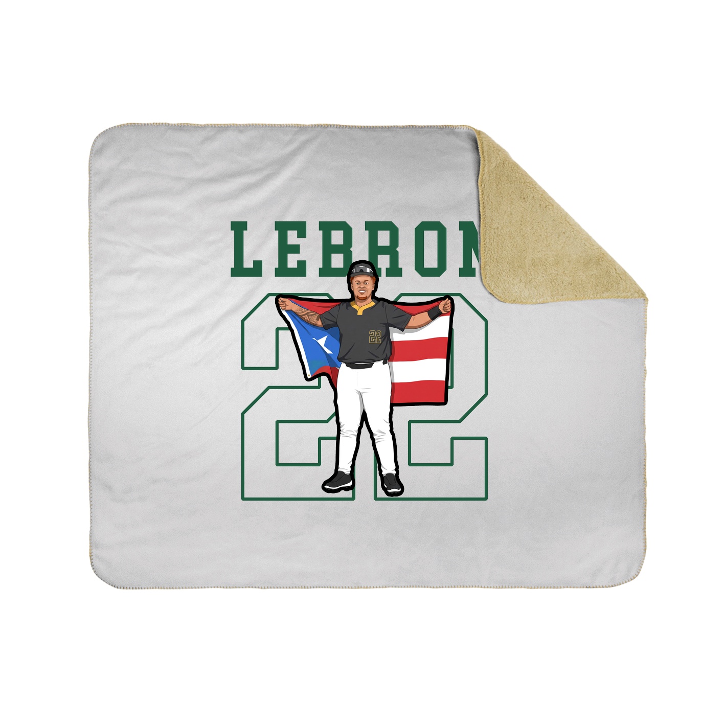 50x60 Sherpa Lined Throw Blanket