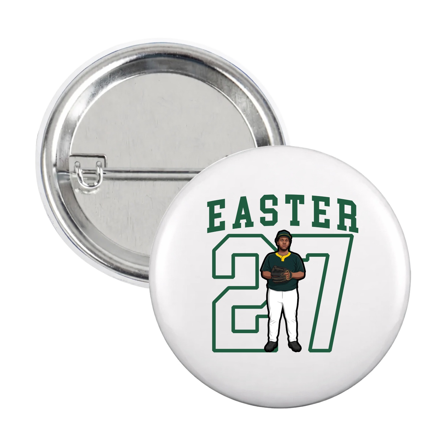 Game Day Button — Shirsey in White