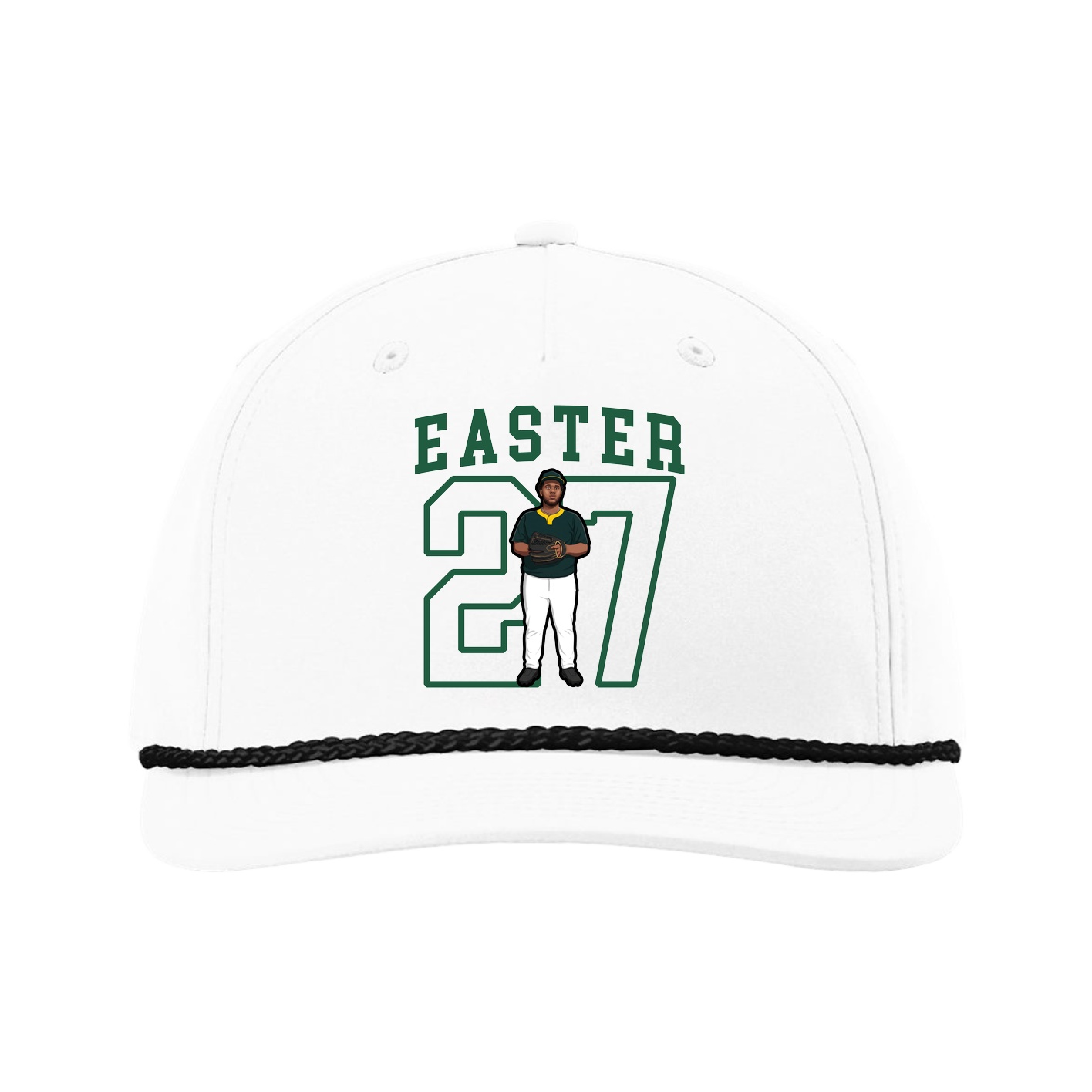 Five-Panel Classic Rope Cap — Shirsey in White