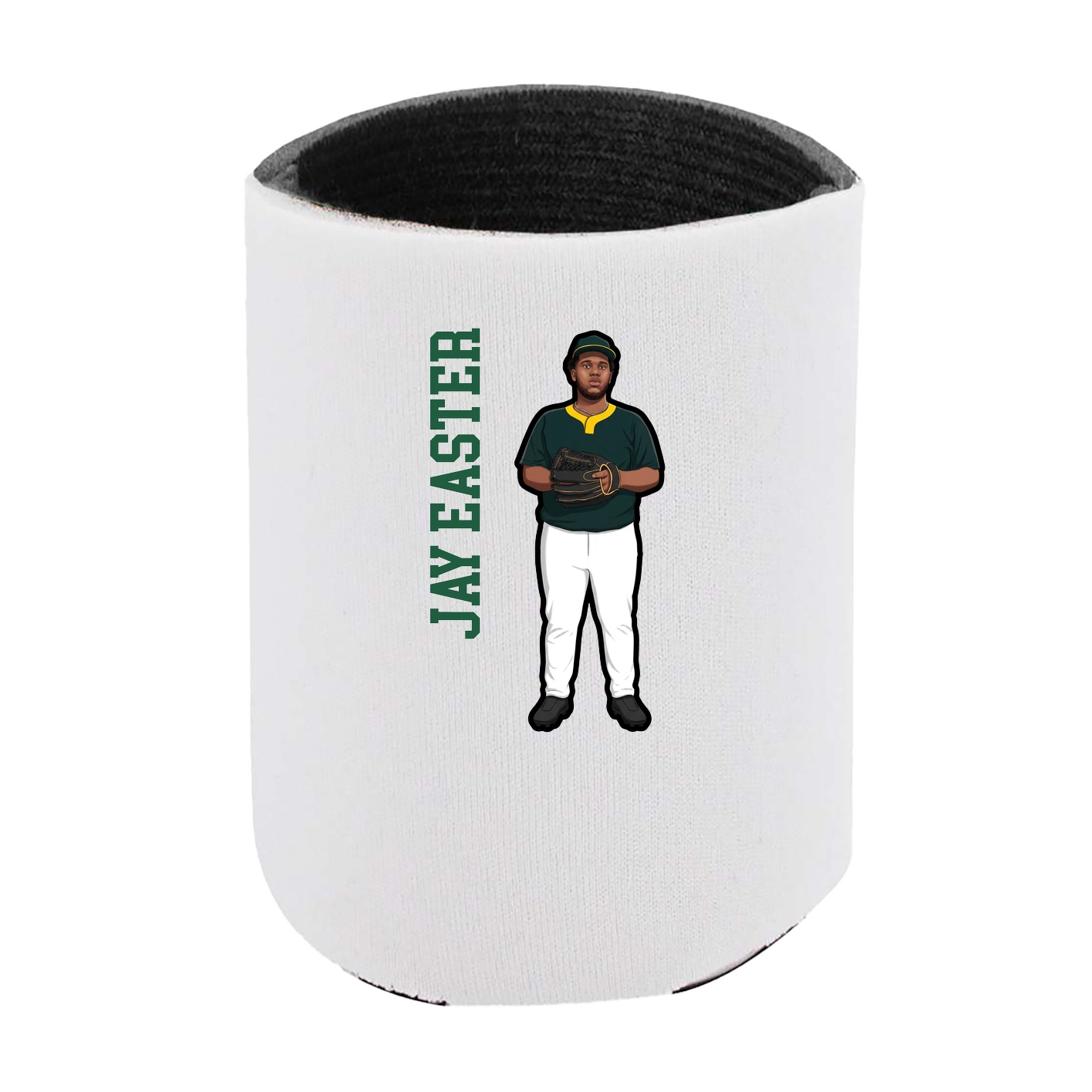 Can Holder — Name Vertical in White