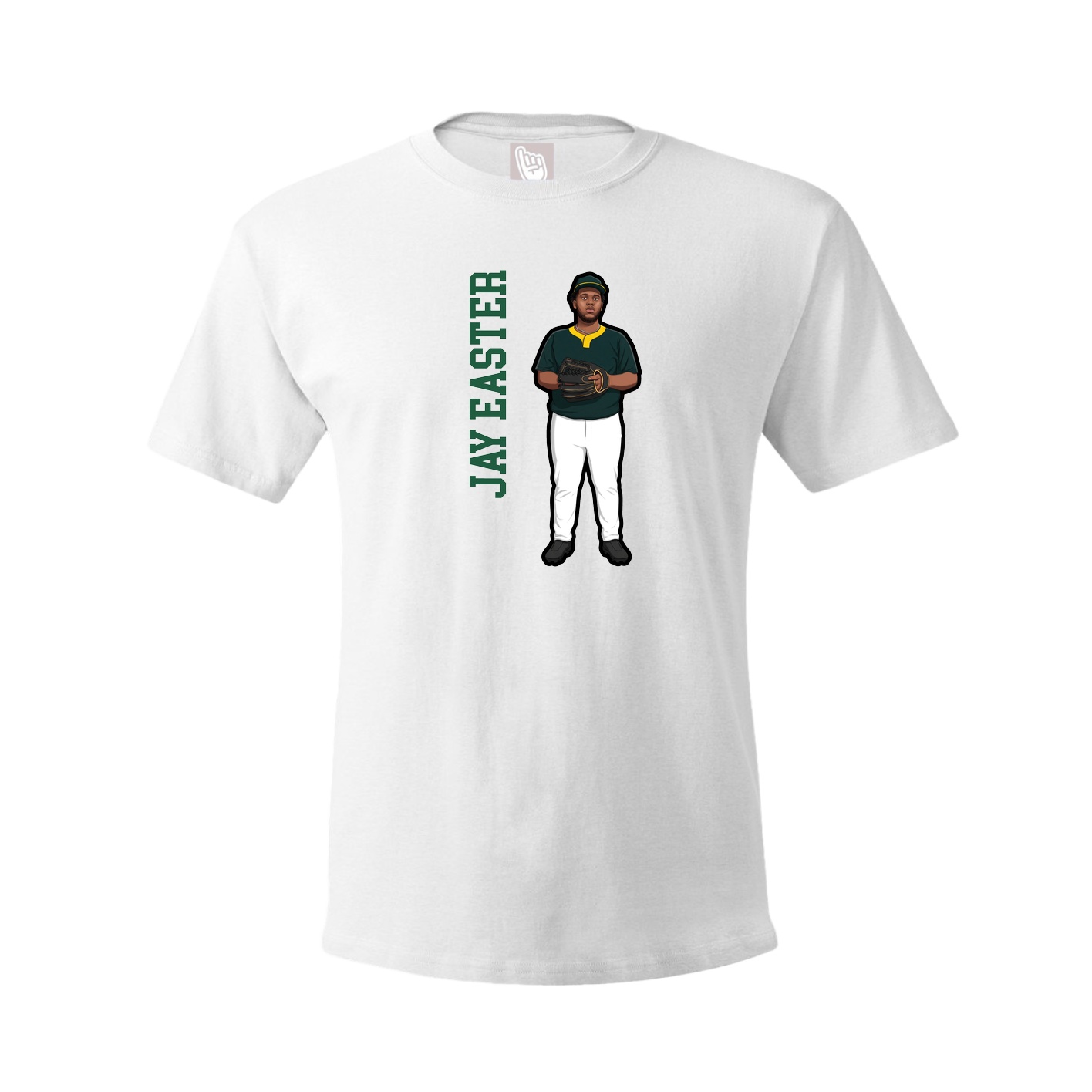 Tee — Name Vertical in White