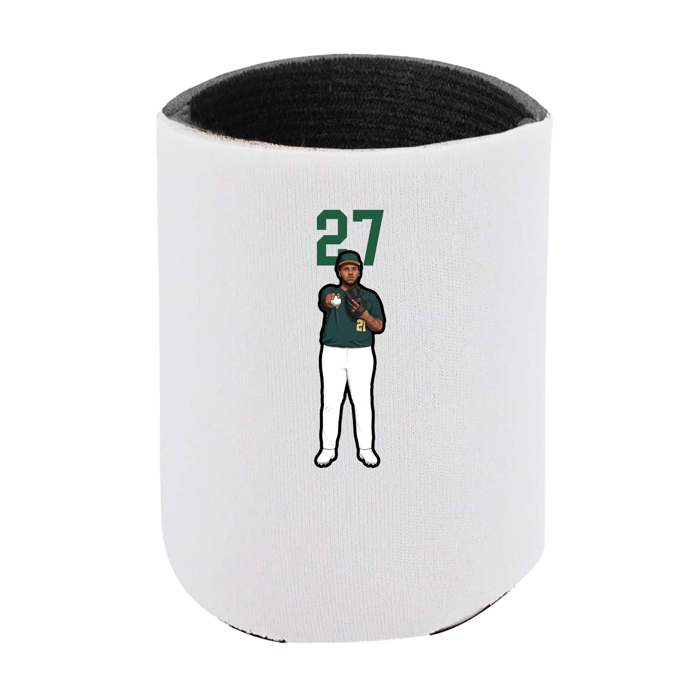 Can Holder — Number Top in White