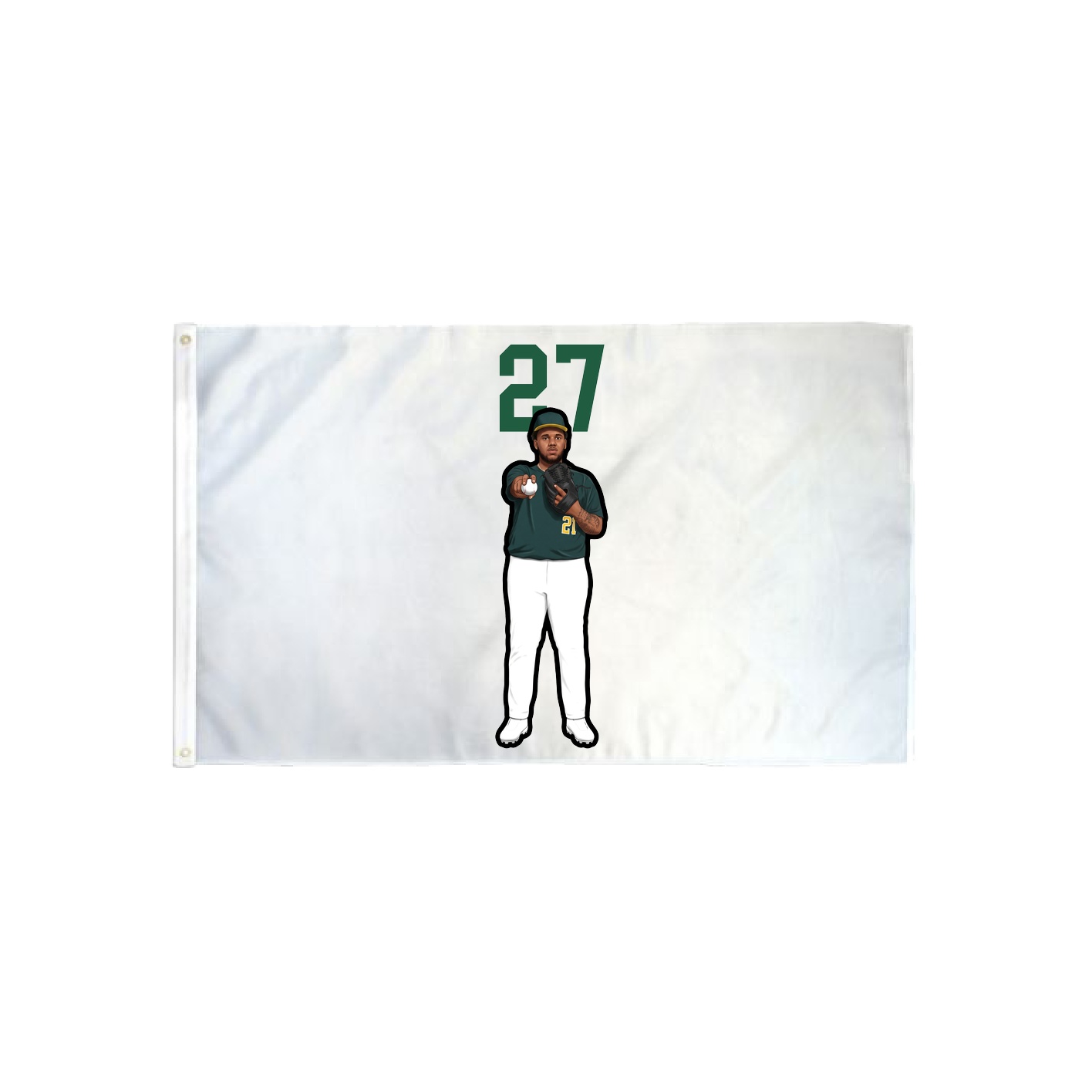 3x5 Flag — Number Top in Classic