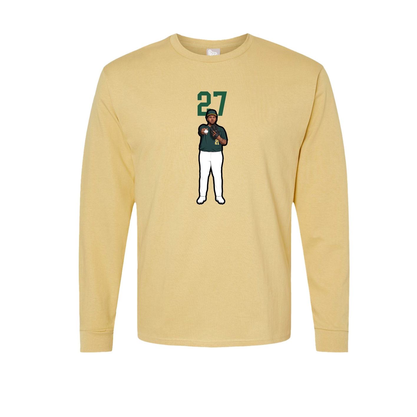 Long Sleeve Tee — Number Top in Vegas Gold