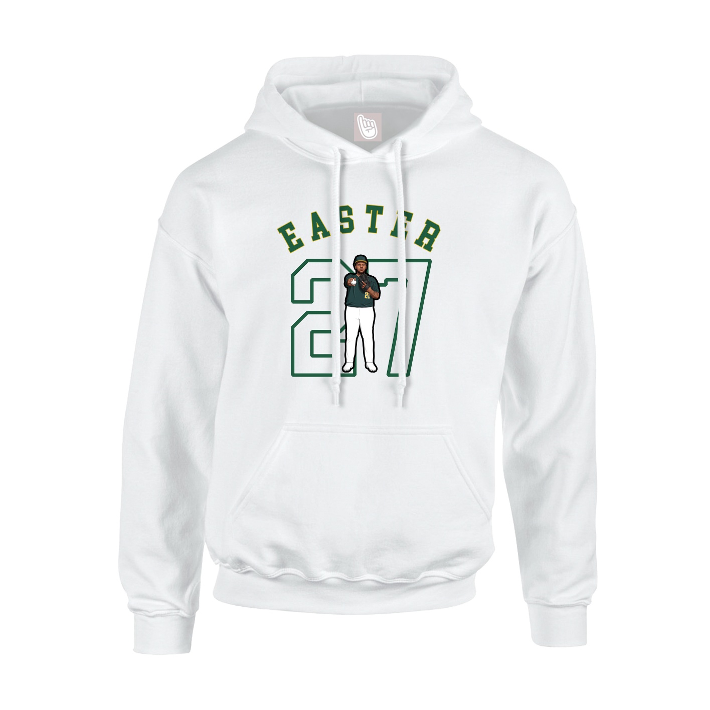 Youth Hoodie — Shirsey Arch in White